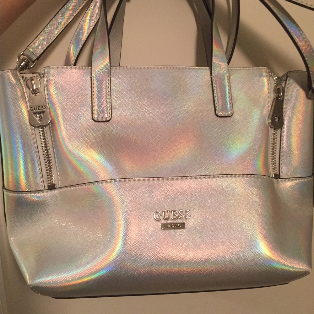 Guess Doheny Metallic Satchel